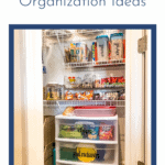 Organized pantry bins