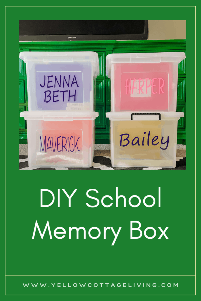 How to Assemble a School Memory Box (With Printable Labels)