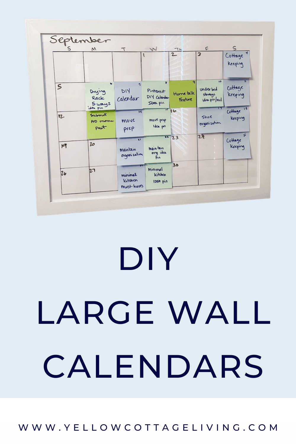 Easily Make Your Own Large Wall Calendars